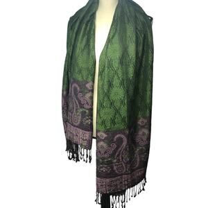 Cashmere paisley print scarf by Paras